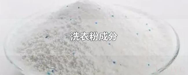 洗衣粉成分 洗衣粉成分