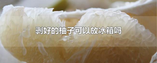 剥好的柚子可以放冰箱吗 剥好的柚子可以放冰箱吗