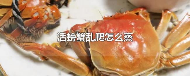 活螃蟹乱爬怎么蒸 活螃蟹乱爬怎么蒸