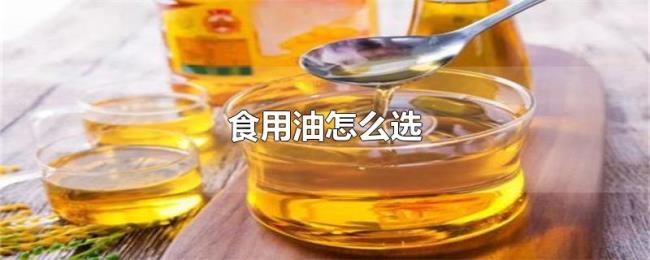 食用油怎么选