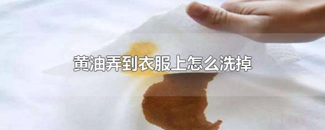 黄油弄到衣服上怎么洗掉 黄油弄到衣服上怎么洗掉