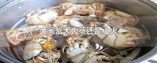 大闸蟹大火蒸还是小火