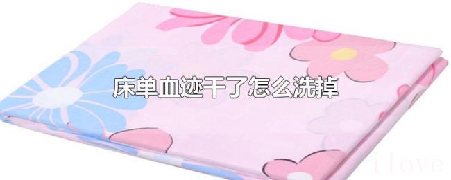 床单血迹干了怎么洗掉