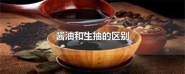 酱油和生抽的区别