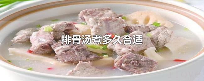 排骨汤煮多久合适