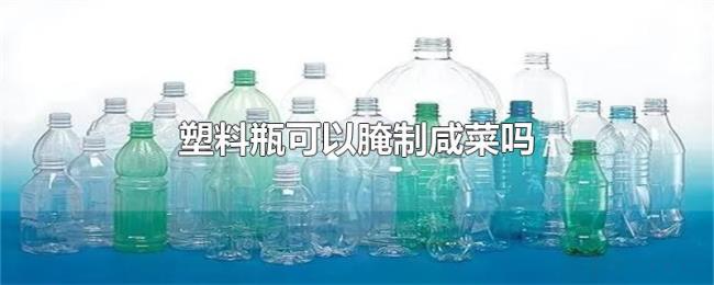 塑料瓶可以腌制咸菜吗