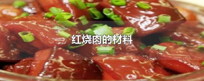 红烧肉的材料 红烧肉的材料