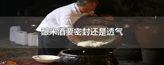 酿米酒要密封还是透气