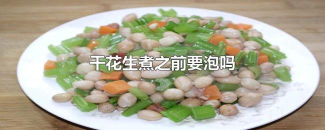 干花生煮之前要泡吗 干花生煮之前要泡吗