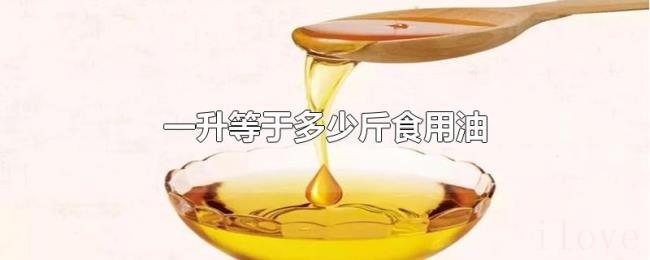 一升等于多少斤食用油 一升等于多少斤食用油