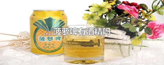 菠萝啤有酒精吗