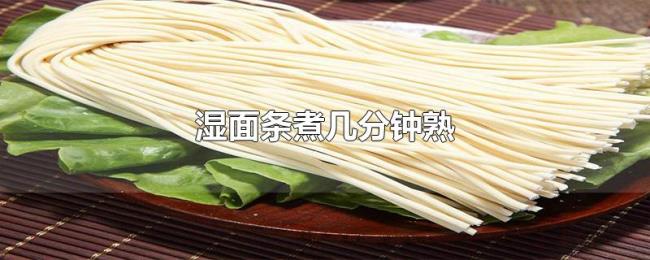 湿面条煮几分钟熟