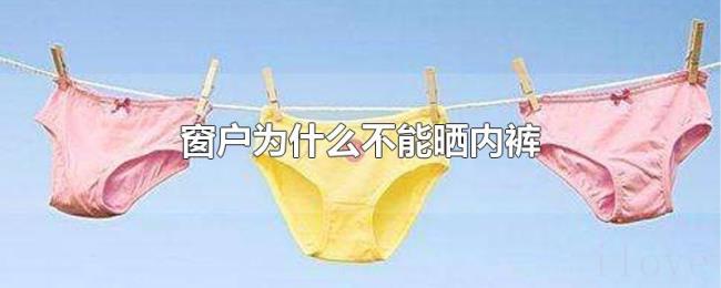 窗户为什么不能晒内裤 窗户为什么不能晒内裤