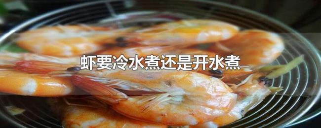 虾要冷水煮还是开水煮