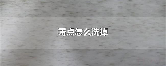 霉点怎么洗掉