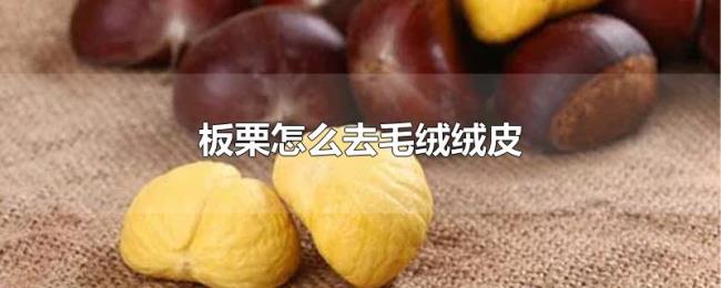 板栗怎么去毛绒绒皮 板栗怎么去毛绒绒皮