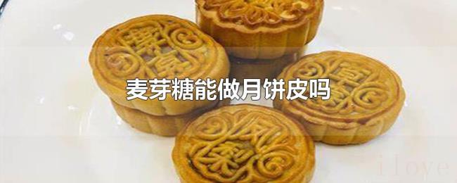 麦芽糖能做月饼皮吗 麦芽糖能做月饼皮吗
