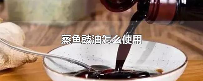 蒸鱼豉油怎么使用 蒸鱼豉油怎么使用