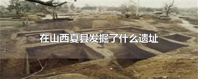 在山西夏县发掘了什么遗址