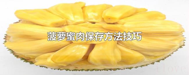 菠萝蜜肉保存方法技巧