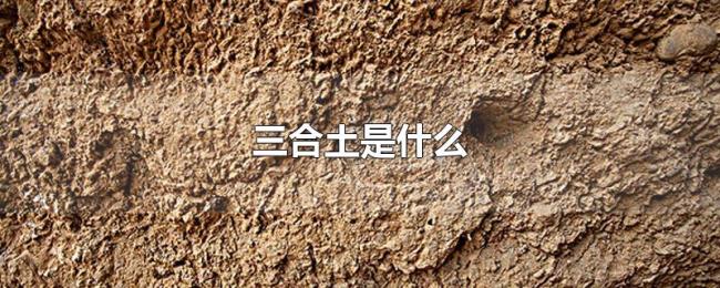 三合土是什么 三合土是什么
