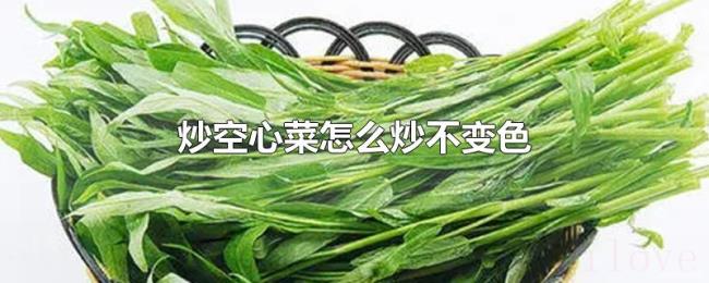 炒空心菜怎么炒不变色 炒空心菜怎么炒不变色