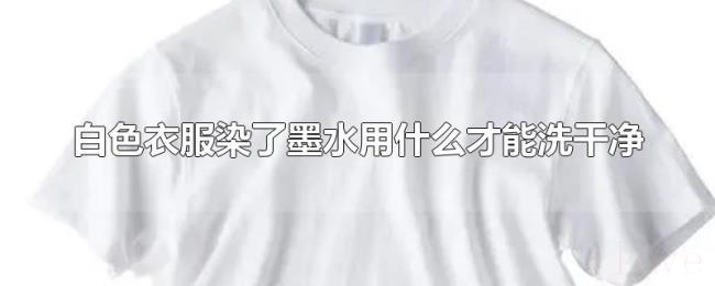 白色衣服染了墨水用什么才能洗干净