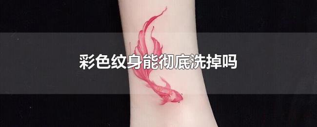 彩色纹身能彻底洗掉吗