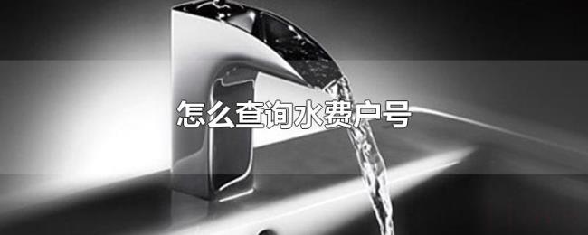 怎么查询水费户号 怎么查询水费户号