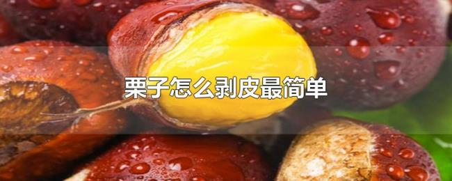 栗子怎么剥皮最简单 栗子怎么剥皮最简单