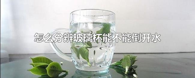 怎么分辨玻璃杯能不能倒开水