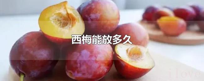 西梅能放多久