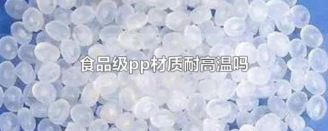 食品级pp材质耐高温吗