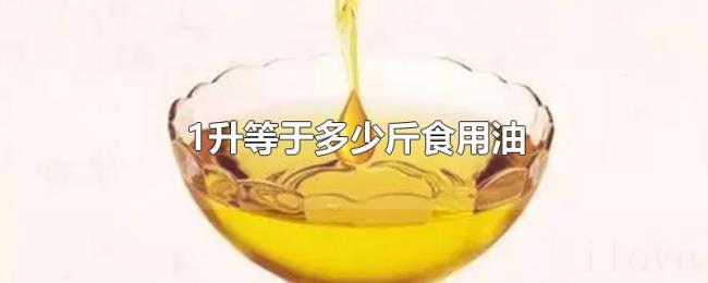 1升等于多少斤食用油 1升等于多少斤食用油