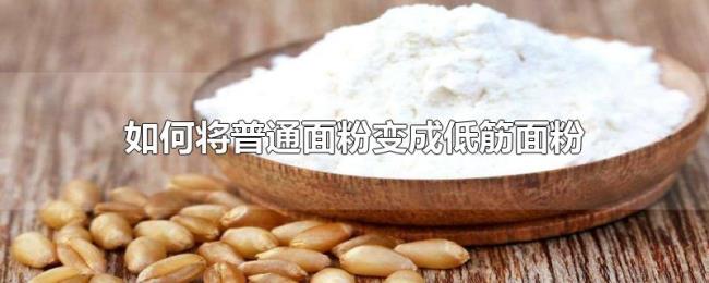 如何将普通面粉变成低筋面粉 如何将普通面粉变成低筋面粉