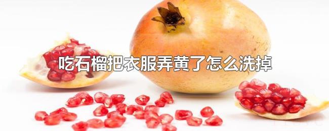 吃石榴把衣服弄黄了怎么洗掉 吃石榴把衣服弄黄了怎么洗掉