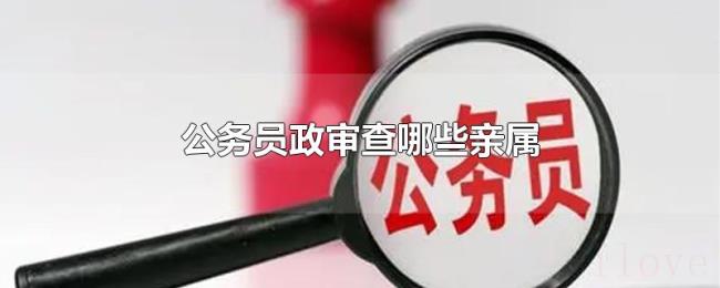 公务员政审查哪些亲属