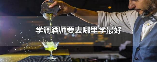 学调酒师要去哪里学最好 学调酒师要去哪里学最好