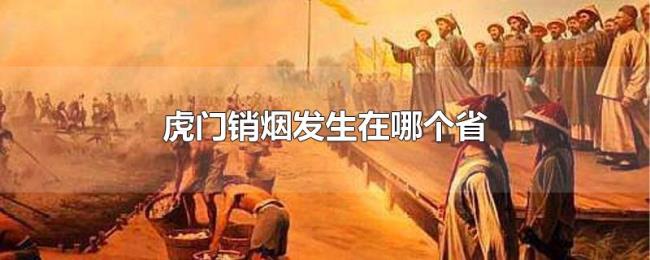 虎门销烟发生在哪个省