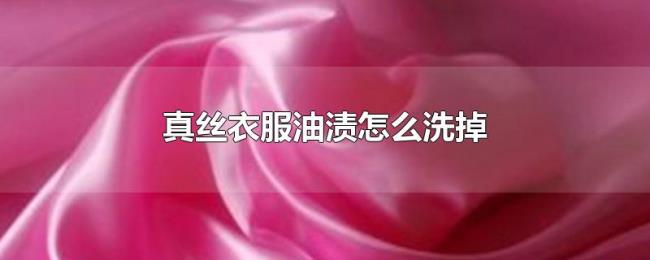 真丝衣服油渍怎么洗掉 真丝衣服油渍怎么洗掉