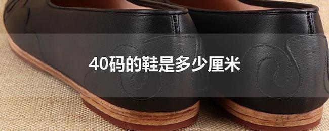 40码的鞋是多少厘米 40码的鞋是多少厘米