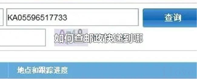 如何查邮政快递到哪