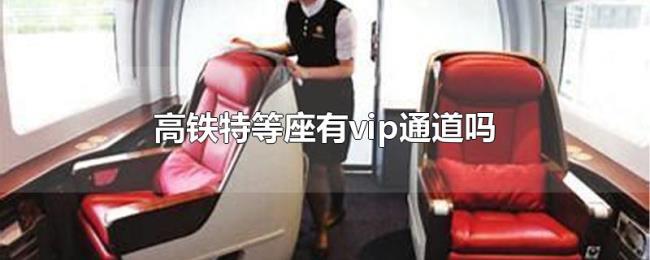 高铁特等座有vip通道吗