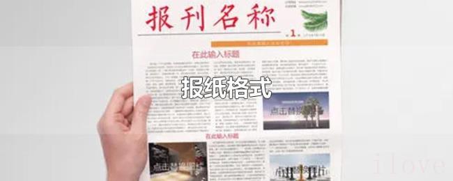 报纸格式 报纸格式