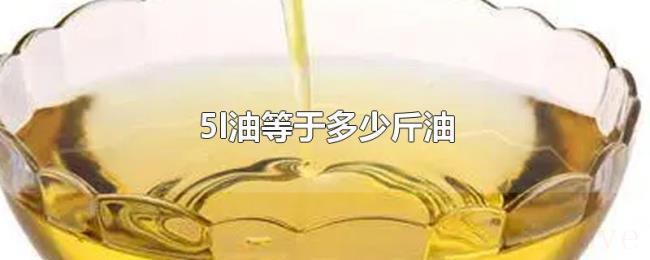 5l油等于多少斤油 5l油等于多少斤油