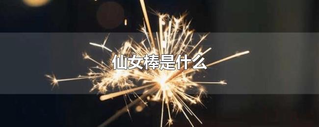 仙女棒是什么