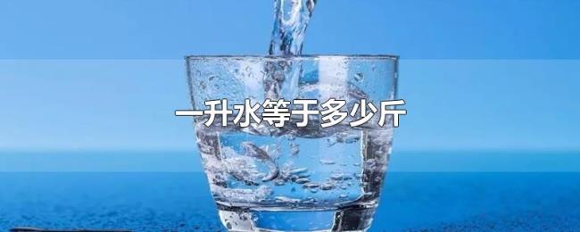 一升水等于多少斤