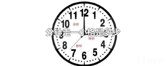 分针走一小格是多少