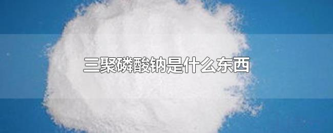 三聚磷酸钠是什么东西 三聚磷酸钠是什么东西