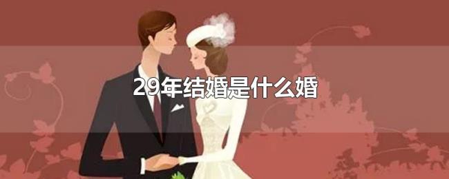 29年结婚是什么婚 29年结婚是什么婚
